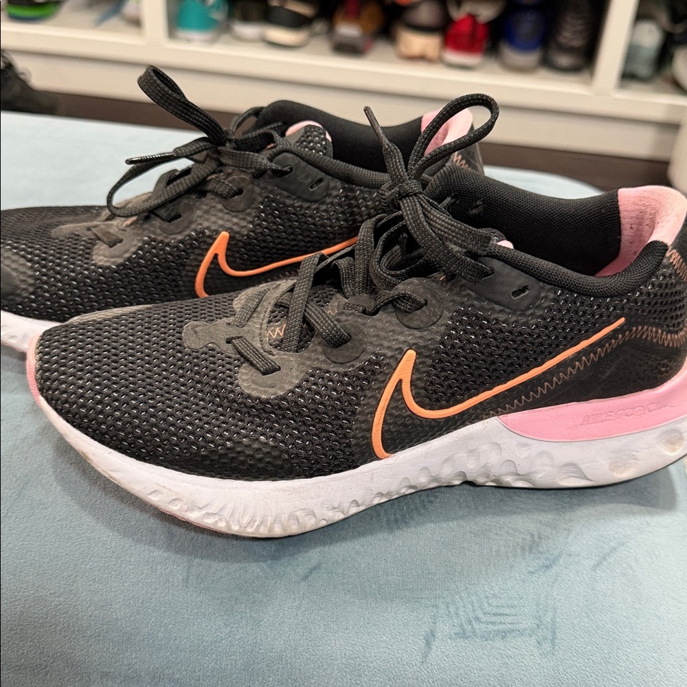 Nike Black and Orange Running Shoes
